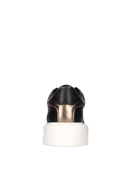 Sneakers in leather and other materials LIU JO | KYLIE 22 CALF LEATHER/SEQUINSNERO